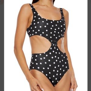 Solid and stripe one piece size M